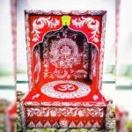 Aipan Art handmade wooden temple - Uttarakhand Haat