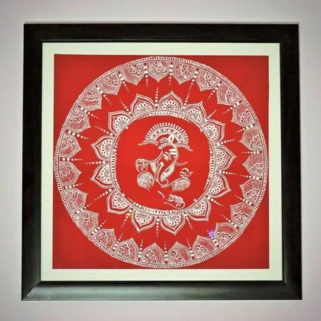 Aipan Art Lord Ganesha Wall Hanging - Uttarakhand Haat