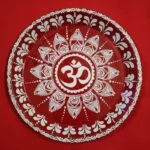 Aipan Art Pooja Thali 1 - Uttarakhand Haat