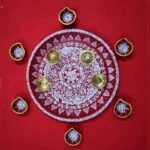 Aipan Art Pooja Thali Set 4 - Uttarakhand Haat