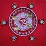 Aipan Art Pooja Thali Set 2 - Uttarakhand Haat