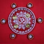Aipan Art Pooja Thali Set 1 - Uttarakhand Haat