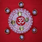 Aipan Art Pooja Thali Set 5 - Uttarakhand Haat