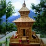 pashupatinath temple replica Bamboo art - Uttarakhand Haat