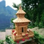 Bamboo Art Temple Replica - Pashupatinath Temple - Uttarakhand Haat