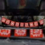 Aipan Art Flag for Car Decor - Image 2