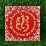 Aipan Art Lord Ganesha Dot Painting