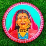 Pahadi Aama/Dadi Round Painting