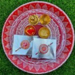 Aipan Art Rakhi Combo With Aipan Art Thali