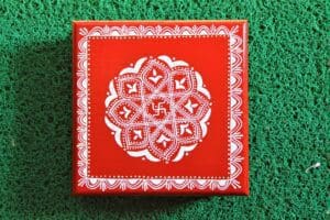 8X8 hand Painted chowki