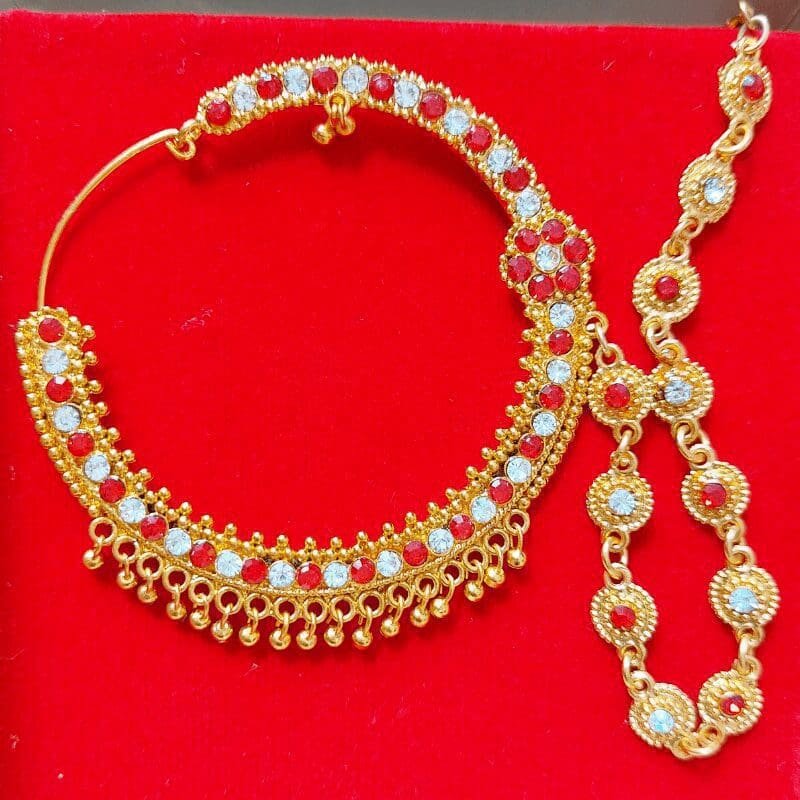 Artificial Kumaoni Nath Traditional Wear Jewelry Uttarakhand Haat