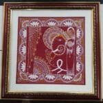 Handmade Aipan Art Ganesh ji Photo Frame