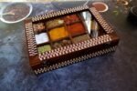 Kolam Inspired Hand Painted Sheesham Wood Spice Box