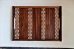 Kolam Inspired Hand Painted Sheesham Wood Serving Tray Set - Image 4