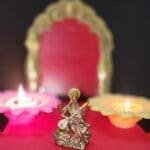 Gauransh Kraft Handcrafted Saraswati ji Polynesian Multicolored Statue 3 Inches