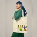 Hand - Painted Canvas Cotton Bag