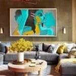 SILVER.TUSK Canvas Painting for Living Room