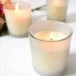 Frosted Glass Jar Scented Candle (Set of 2)