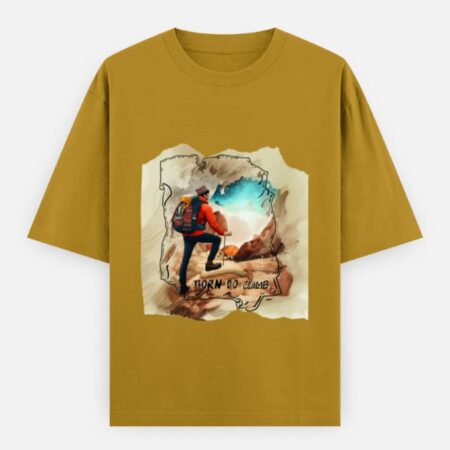 Born to Climb | Unisex Oversized Pahadi T-Shirt