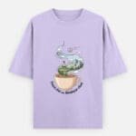 Peace, Chai and Himalayan Vibes | Unisex Oversized Pahadi T-Shirt