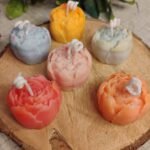 Rose Bud Scented Candles (Pack of 6)