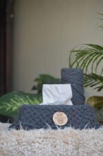देसी Weaves Macrame Tissue Box - Image 3