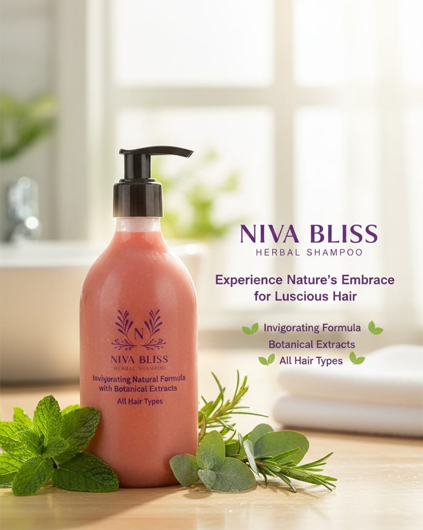 Shampoo01 Niva Bliss Herbal Shampoo - Image 1