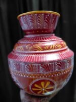 Handcrafted aipan kalash-Traditional Uttarakhand Art for pooja - Image 2