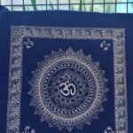 Handcrafted Blue Aipan Cotton Wall Hanging – Traditional Kumaoni Home Décor