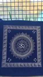 Handcrafted Blue Aipan Cotton Wall Hanging – Traditional Kumaoni Home Décor