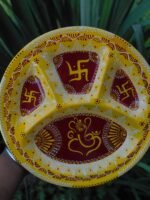 Handcrafted Aipan Ganesh Pooja Thali - Image 2
