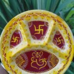 Handcrafted Aipan Ganesh Pooja Thali