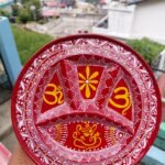 Handmade Uttarakhand Aipan Pooja Thali