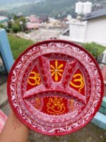 Handmade Uttarakhand Aipan Pooja Thali