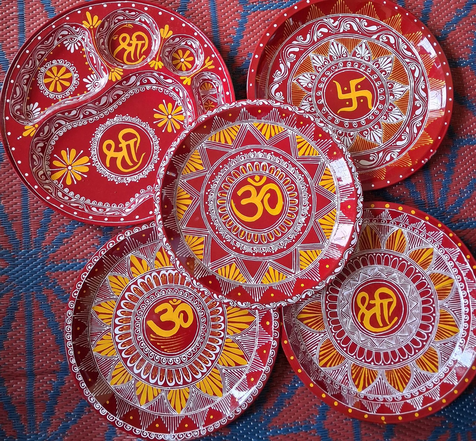IMG-20250707-WA0017 Mangalmay Aipan Pooja Thali | Handmade Uttarakhand Art - Image 1