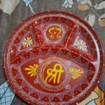 Handmade Steel Aipan Pooja Thali