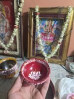 Handmade Aipan Art Decorative Pooja Thali Set for Karwachauth - Image 4