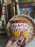 Handmade Aipan Art Decorative Pooja Thali Set for Karwachauth - Image 6