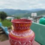 Handcrafted Aipan Art Mini Copper Kalash | Traditional Uttarakhand Pooja Kalash