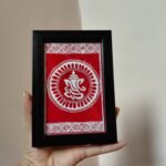 Traditional Aipan Art Ganesha Frame 4×6 inch.