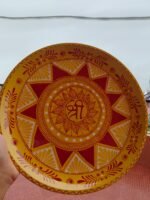 पारंपरिक ऐपन कला से सजी शुभ श्री पूजा थाली - Image 2