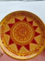 पारंपरिक ऐपन कला से सजी शुभ श्री पूजा थाली