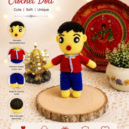 Handmade crochet Boy Toy