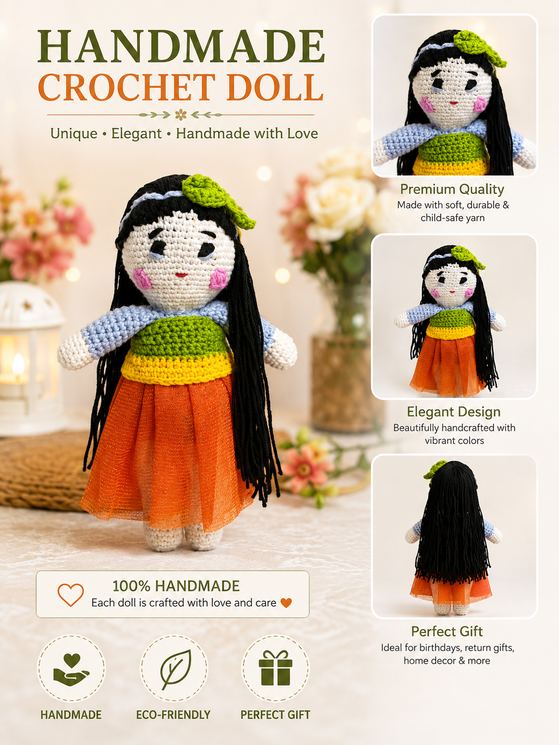 Doll Handmade Uttarakhand traditional doll