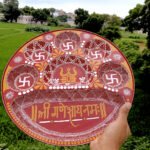 handcrafted traditional aipan thali