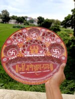 handcrafted traditional aipan thali