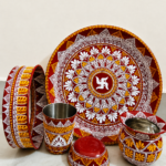 Aipan Karwa Chauth Thali Set 12 inch