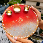 Resin Pooja Thali - 8 Inch