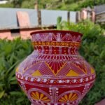 Mini Copper Aipan Kalash – Pooja & Decor 🌸