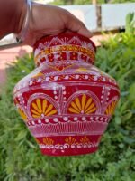 Mini Copper Aipan Kalash – Pooja & Decor 🌸 - Image 2